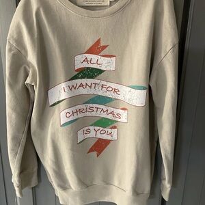 Dot Dot Smile‎ Tan Red Hoodie with Decorative Banner